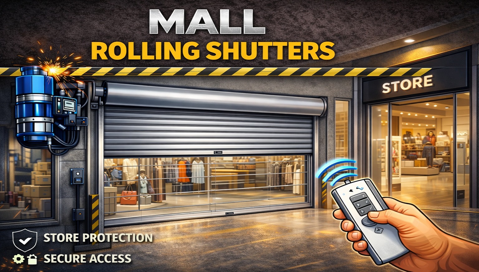 mall rolling shutter manufacturer in Pune